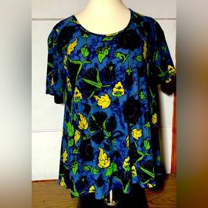 LuLaRoe 3X A-line so so soft blue pull over tunic